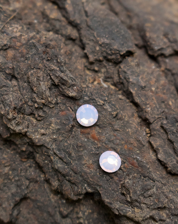 4.81 mm Round Shape Preciosa Crystal Hot Fix in Rose Opal color