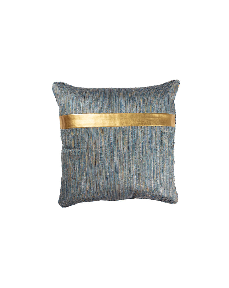 Blue Grey Colour Block Cushion Cover