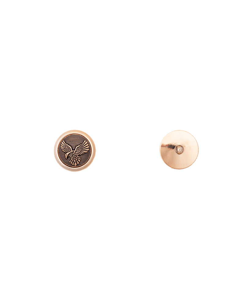 Designer Unisex Bird Shape Bronze Buttons