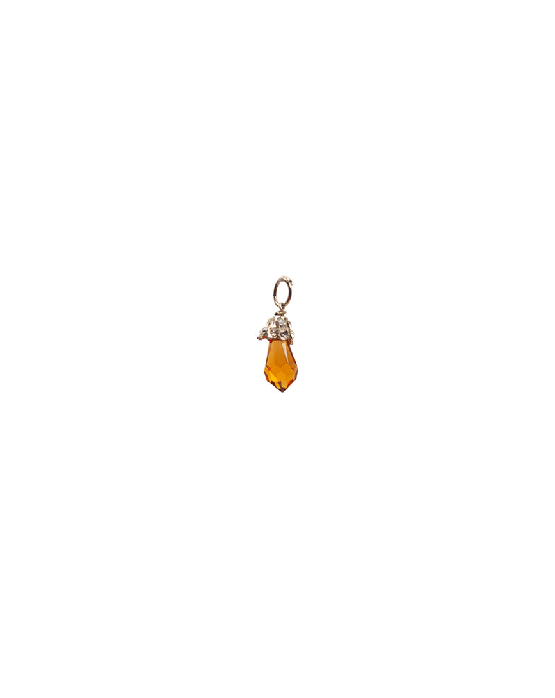 Designer preciosa crystal drop hanging button-Orange