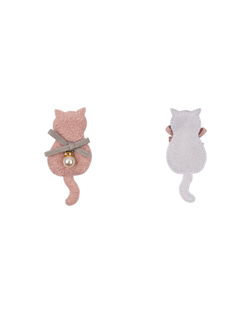 Cat Soft Padded Fabric Patch-Ivory
