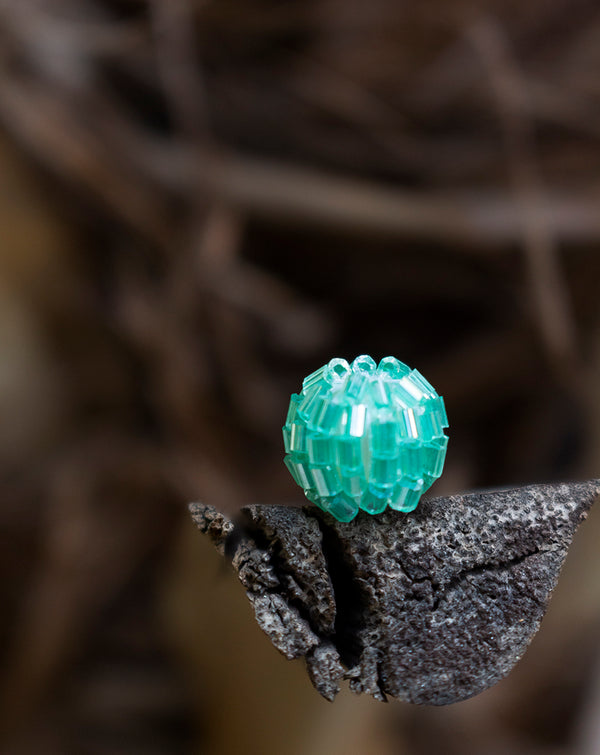Bugle beads balls-Mint Green