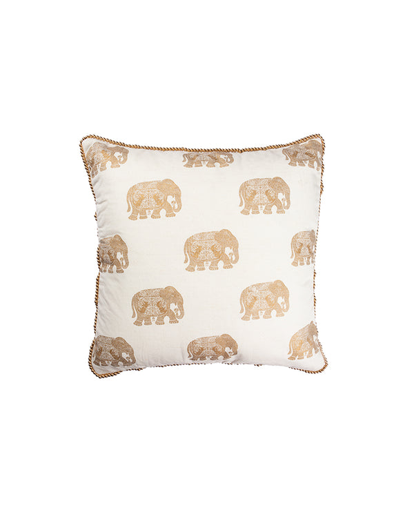 Golden Elephant Cushion Cover
