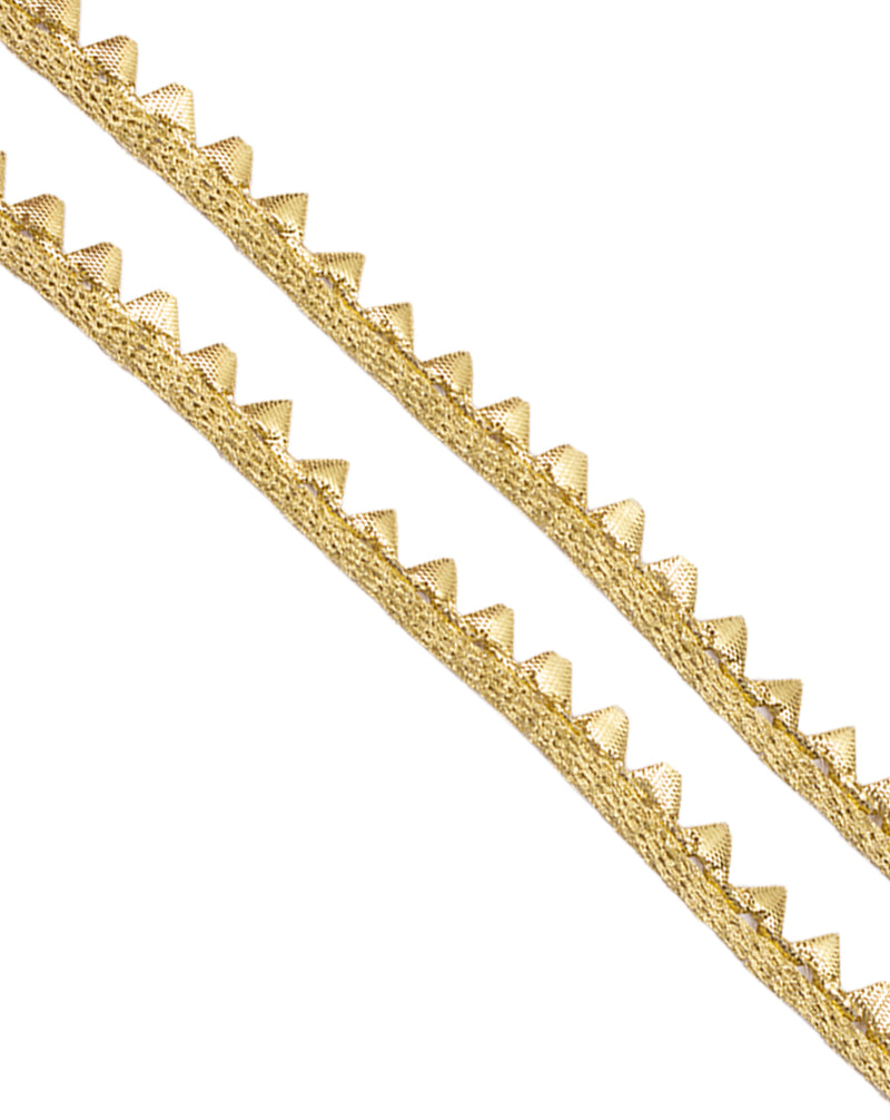 Triangle Scallop Lace-Golden