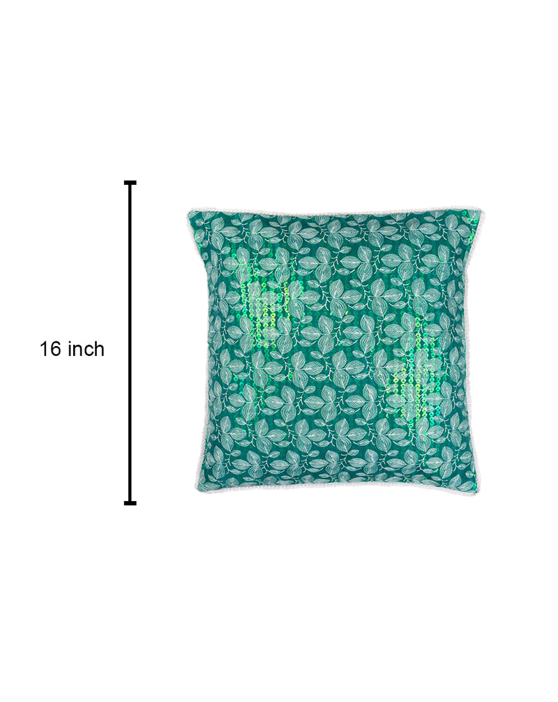 Sequins Embellished Cushion Cover
