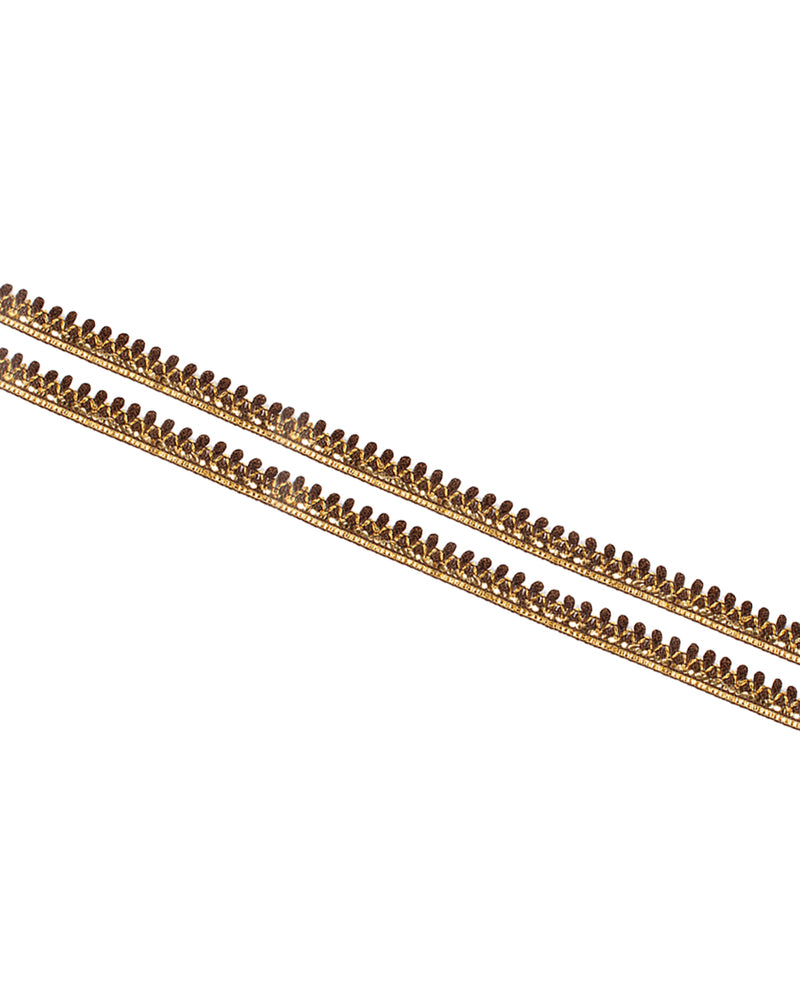 Thin thread loop lace-Brown