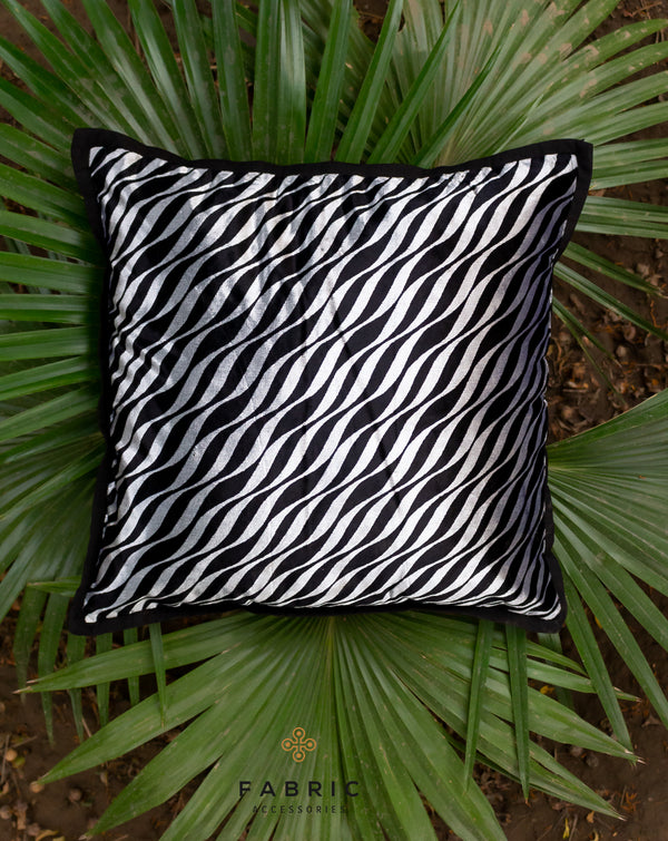 Velvet Zebra Cushion Cover