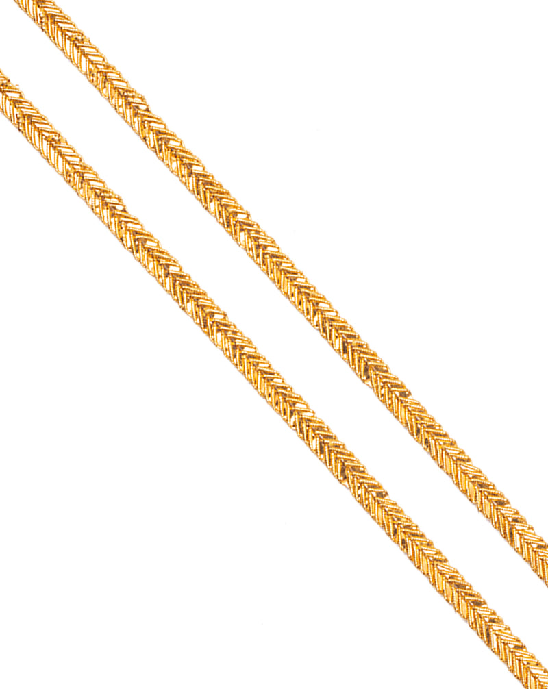 Thin twisted dori lace Bright Golden