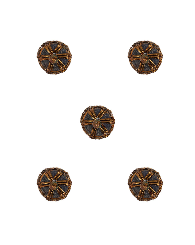 Handmade designer button-Copper