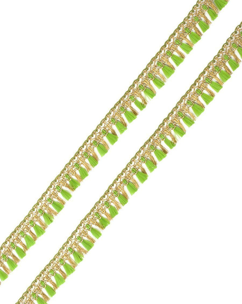 Rahil- Green Fringe Lace