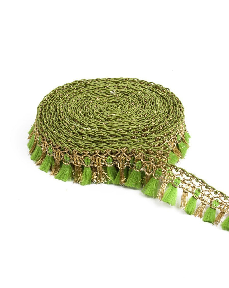 Rahil- Green Fringe Lace